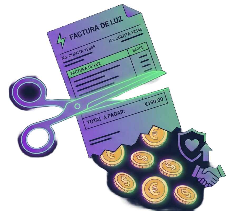 Ejemplo de descuento en factura de luz con Bono Social Eléctrico 2026