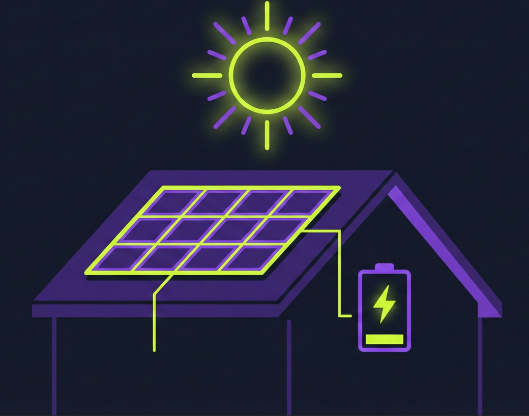 Instalación básica de placas solares para autoconsumo en vivienda